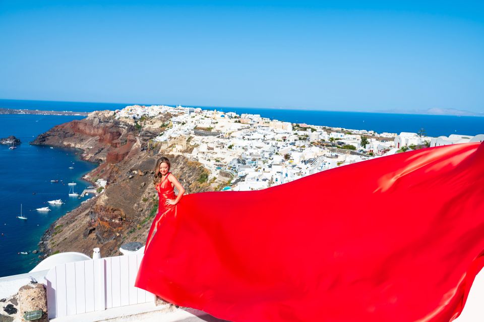 Santorini: Private Flying Dress Photoshoot in Santorini - Common questions