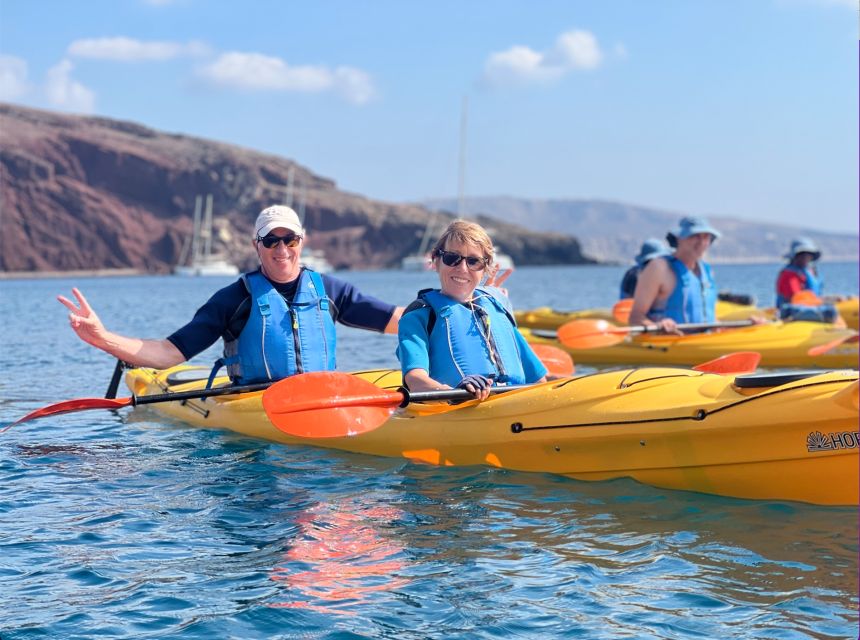 Santorini: Sea Caves Kayak Trip With Snorkeling and Picnic - Common questions