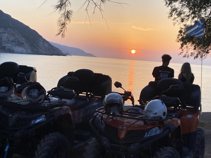 Agia Pelagia: Sunset Quad Trip With Local Products Tasting - Tour Details