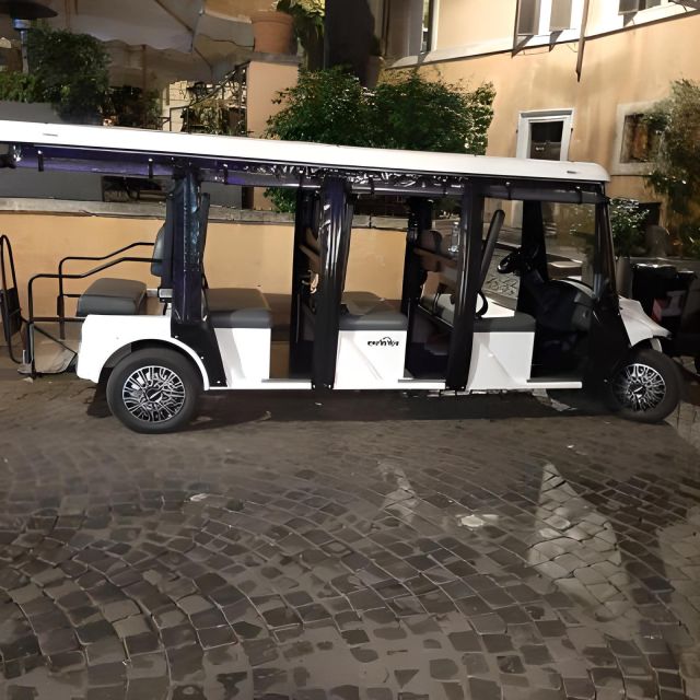 City and Wine: 3h Golf Cart Tour in Rome With 3 Wine Tasting - Key Points