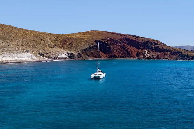 Cruise to Red Beach and Caldera With Lunch and Hotel Transfers  - Santorini - Just The Basics
