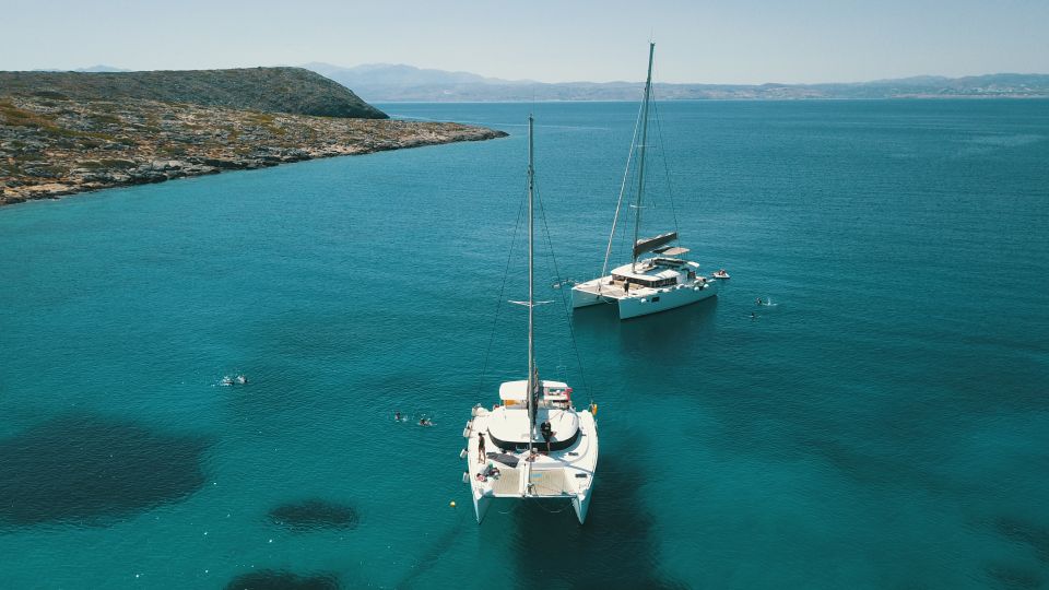 Elounda: Private Catamaran Trip With Food and Drinks - Trip Location and Provider