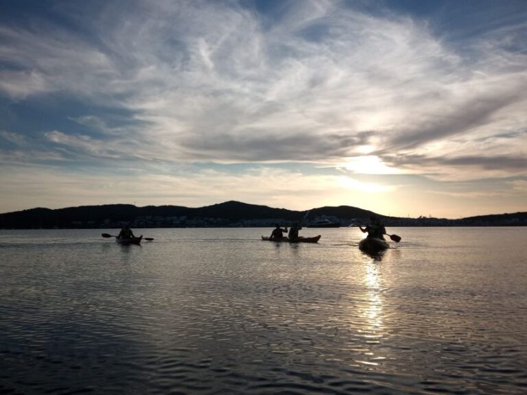 Fornells Bay: Kayak Tour With Treasure Hunt From Ses Salines