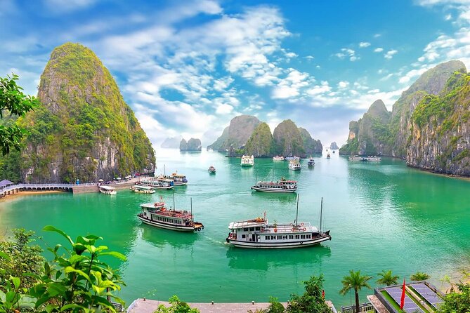 Full-Day Halong Bay Islands and Cave Tour Transfer 2 Ways by Newest Expressway - Pricing and Duration