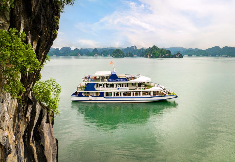Halong: Arcady 5 Star Day Cruise, Buffet Lunch, Wine & Fruit - Key Points
