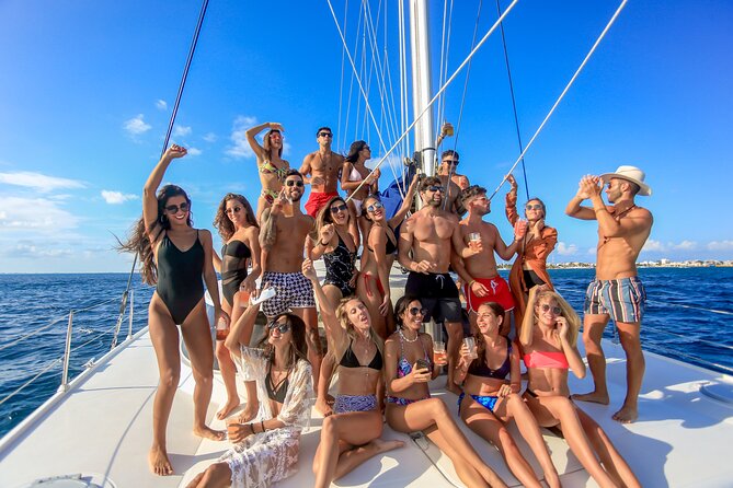 Isla Mujeres Catamaran Tour With Open Bar, and Spinnaker Sailing