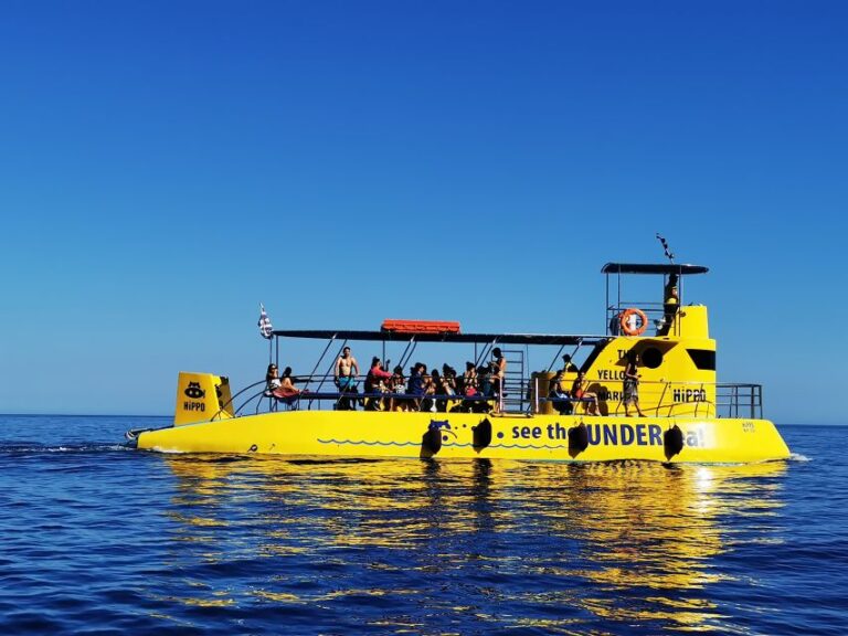 Lindos: Submarine Cruise With Swimming Stop at Navarone Bay