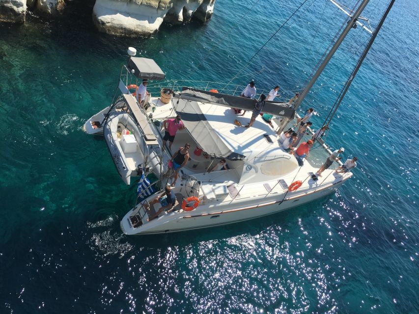 Milos: Full-Day Catamaran Cruise to Poliegos and Kleftiko - Key Points