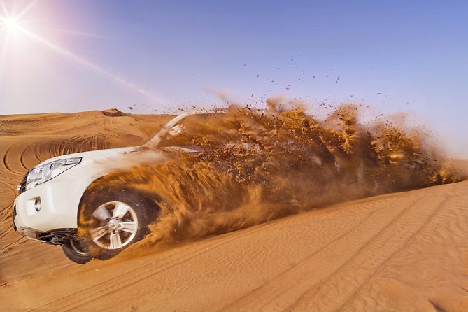 Morning Desert Safari- Dune Bashing- Camel Ride-Sand Boarding & Refreshments - Key Points