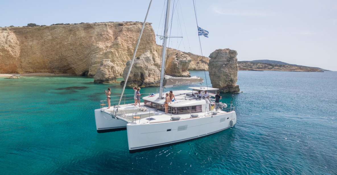Naxos: Catamaran Sailing Cruise With Swim Stops and Lunch - Key Points