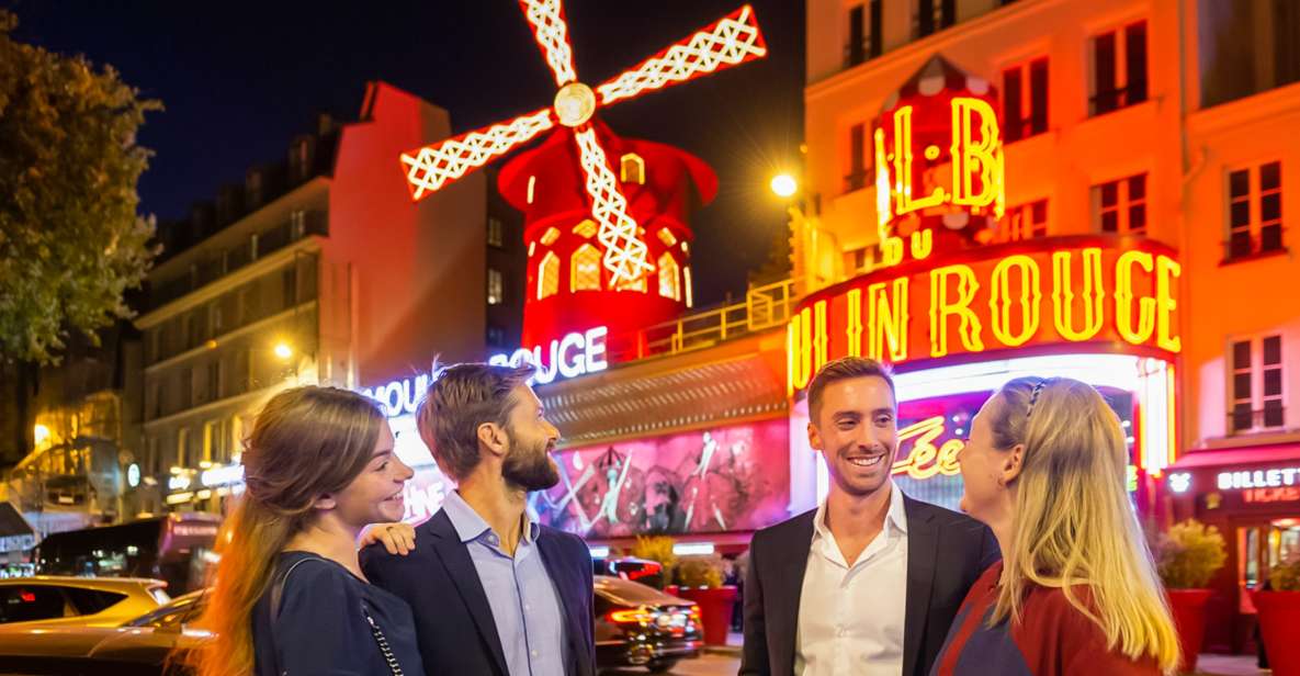 Paris: Evening Sightseeing Tour and Moulin Rouge Show - Key Points