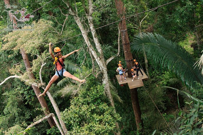 Phuket Hanuman World Zipline Tickets - 15 Platforms - Key Points