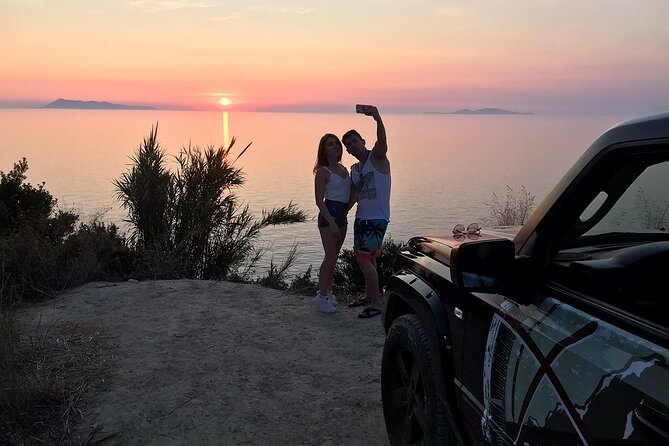 Private Sunset Jeep Safari in North West Corfu With Dinner - Just The Basics