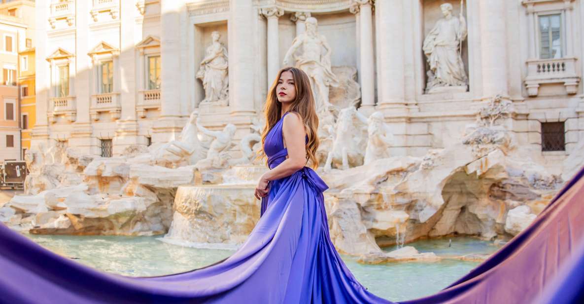 Rome: Flying Dress Photoshoot at Trevi Fountain - Key Points