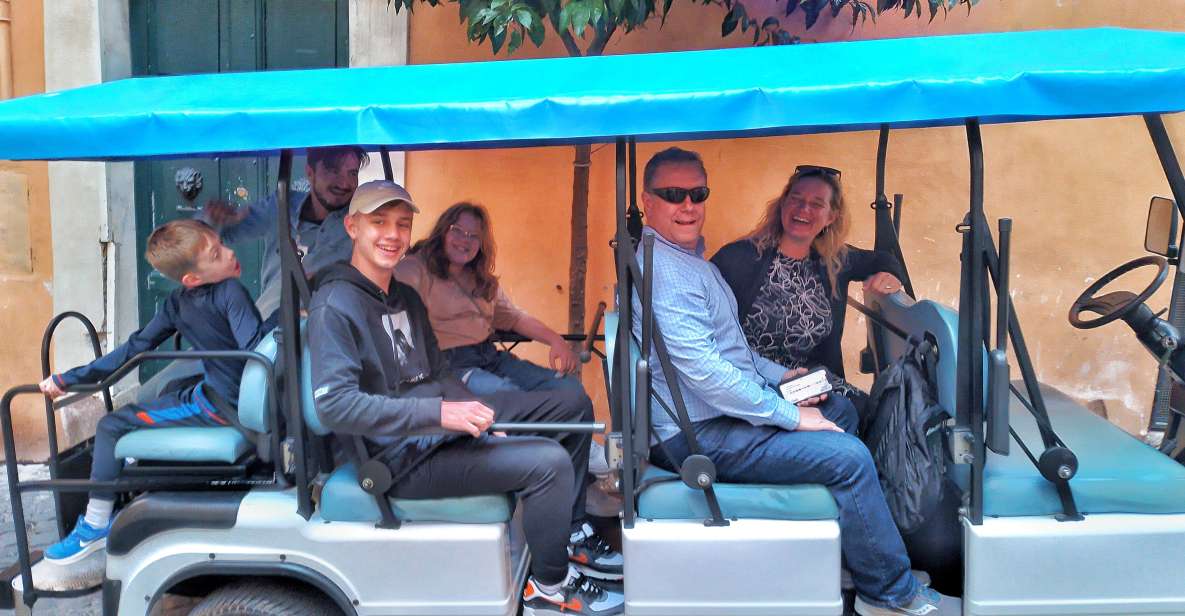 Rome: Private Guided Golf Cart Tour With Gelato or Wine - Key Points