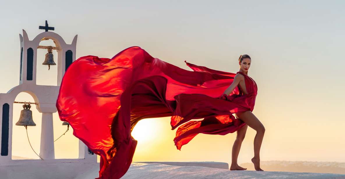 Santorini: Flying Dress Photoshoot Express Package - Package Highlights