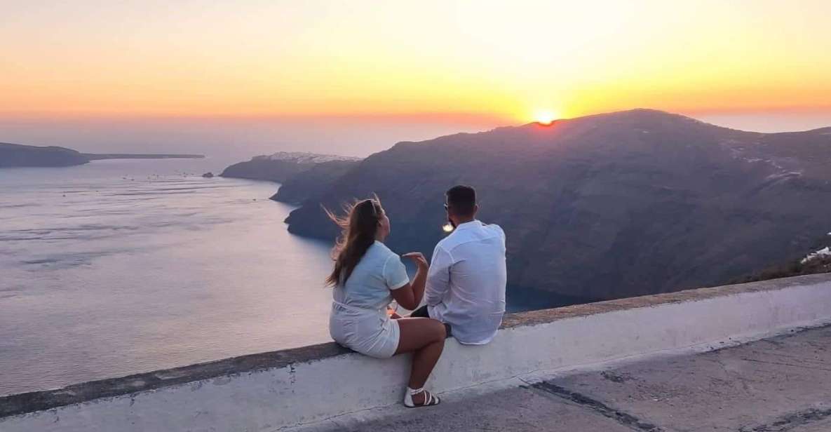 Santorini: Private Sunset Tour With Picnic & Transfer - Key Points