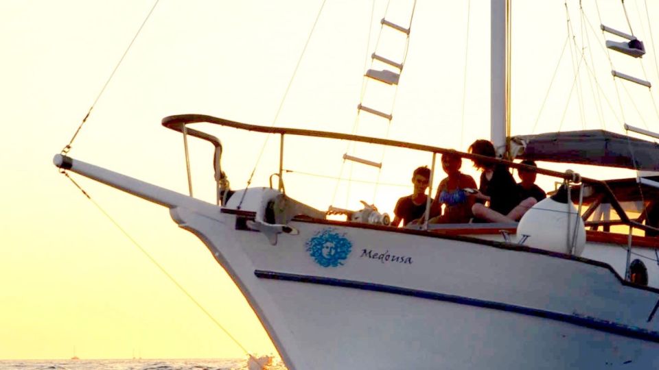 Santorini: Traditional Wooden Boat Tour With Meal and Wine - Tour Details