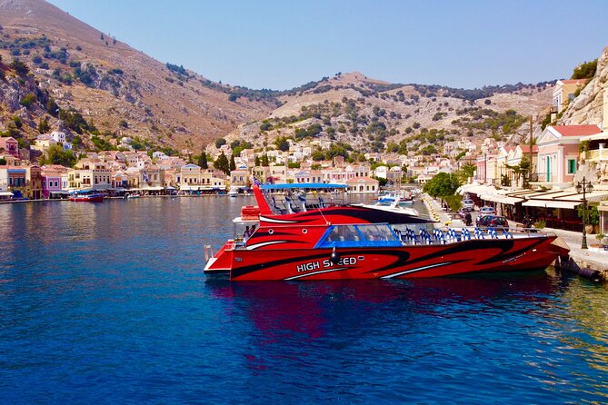 Speedboat to Symi & St Georges Bay Directly From Faliraki Beach - Just The Basics