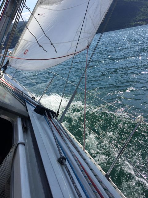 valmadrera lake como sailing trip with prosecco and snacks Valmadrera: Lake Como Sailing Trip With Prosecco and Snacks