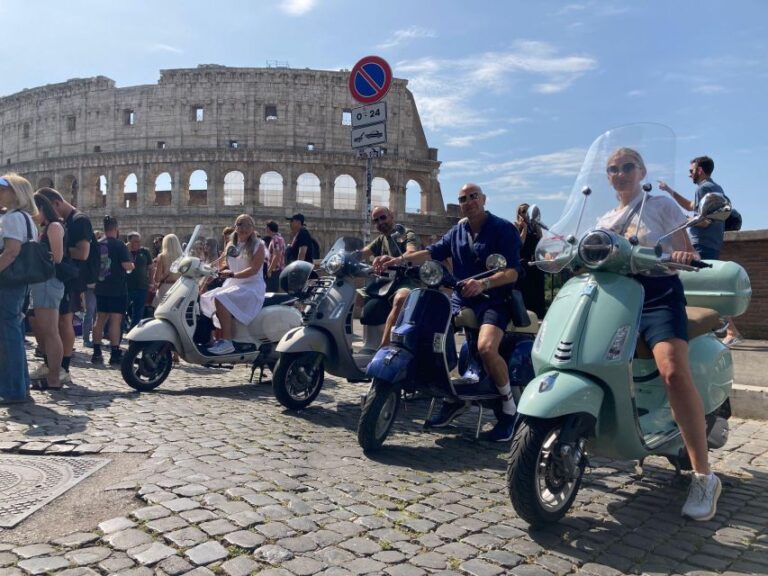 Fantastic Vespa Tour With Driver in Rome