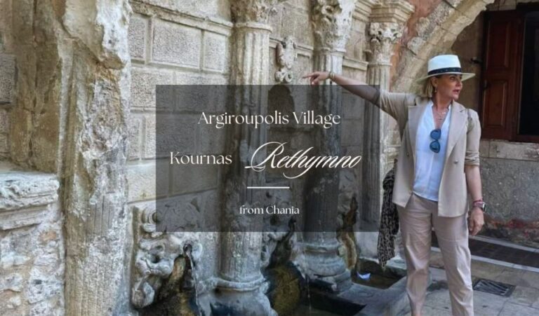 From Chania: Rethymno – Argiroupolis Village – Kournas Lake