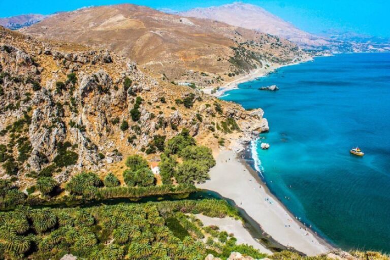 From Rethymno: Day Trip to Preveli Palm Beach-Kourtaliotiko