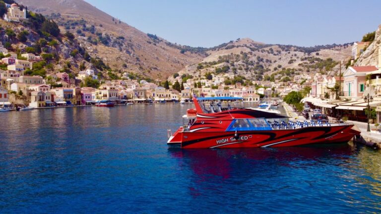 Kolympia: Fast Boat to Rhodes Town Return Ticket