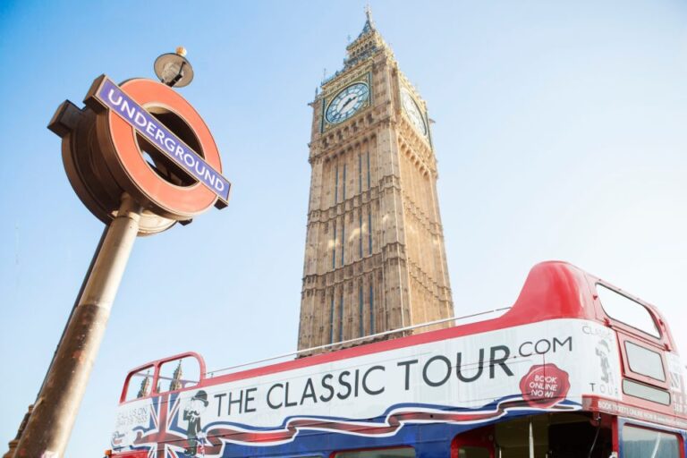 London: Open-Top Vintage Bus Tour With Tour Guide