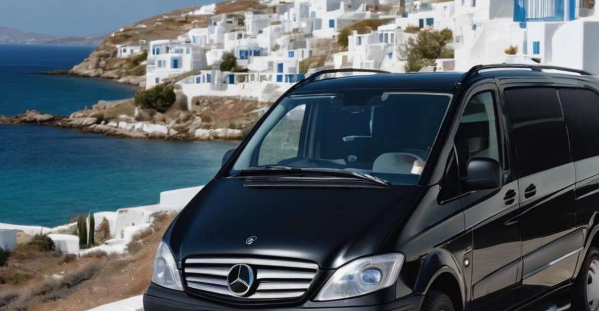 1 private transfer from scorpios to your villa with mini van Private Transfer: From Scorpios to Your Villa With Mini Van