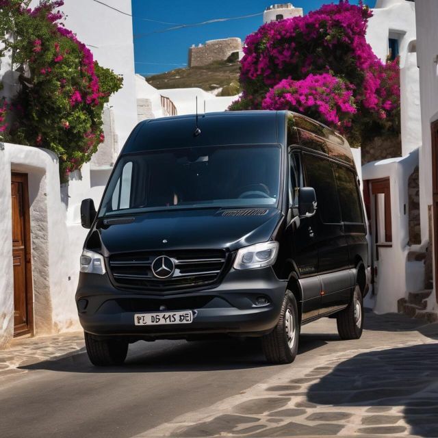 Private Transfer: Mykonos Town to Airport With Mini Bus