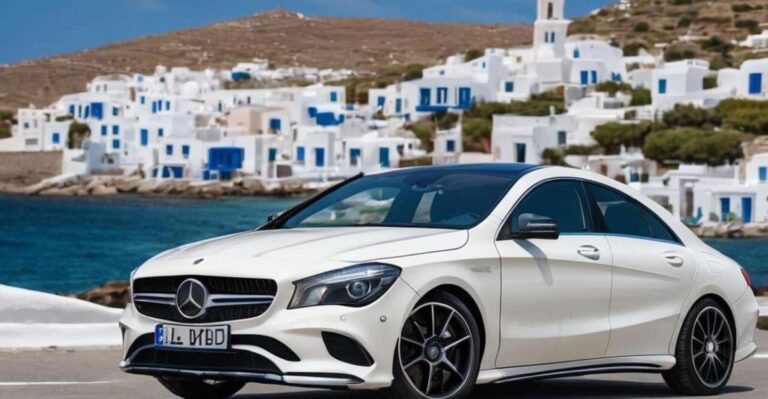 Private Transfer: Mykonos Windmills to Your Hotel With Sedan