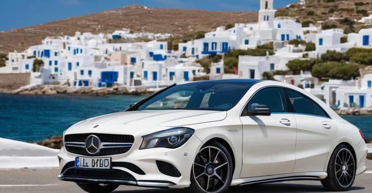 1 private transfer mykonos windmills to your hotel with sedan Private Transfer: Mykonos Windmills to Your Hotel With Sedan