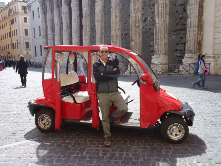 Rome: 4-Hour Private Afternoon Golf Cart City Tour