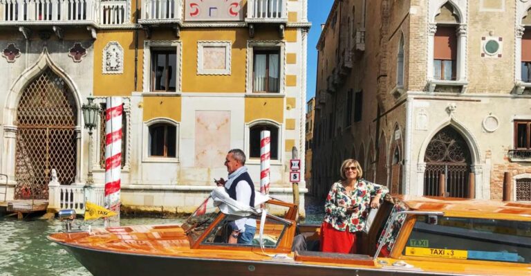 Venice: Private Transfer From Train Station by Water Taxi