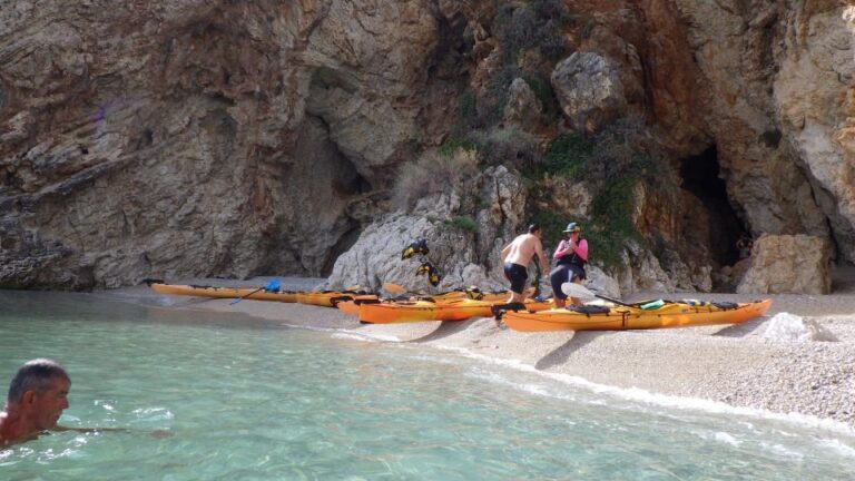 Xiropigado Village Port: Sea Kayaking Pirate Cave Tour