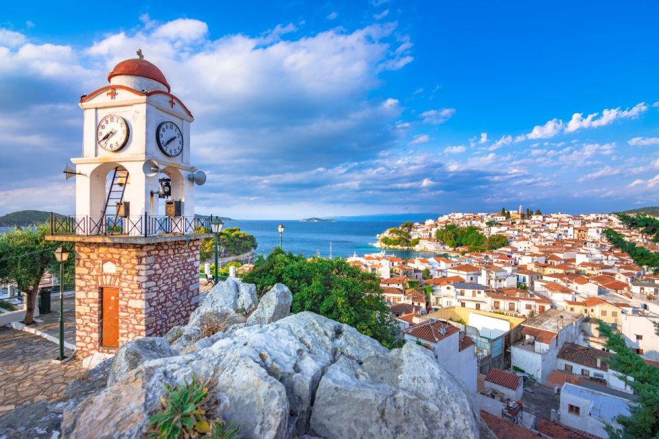 From Katerini: Skiathos Island Day Tour With Swimming - Duration and Languages