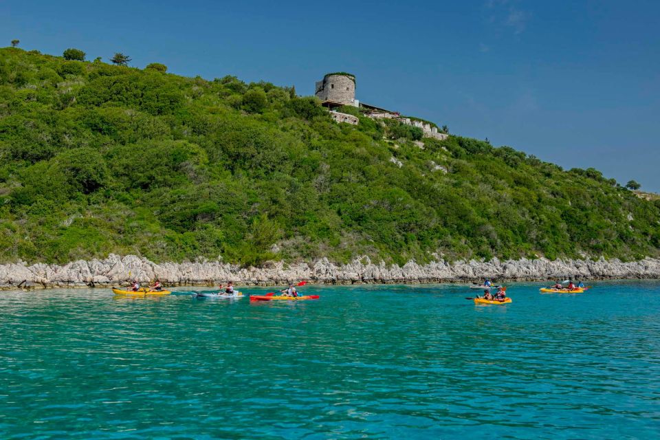 Paxos: Guided Kayaking Tour Mongonissi 2 Avlaki, Snorkelling - Inclusions