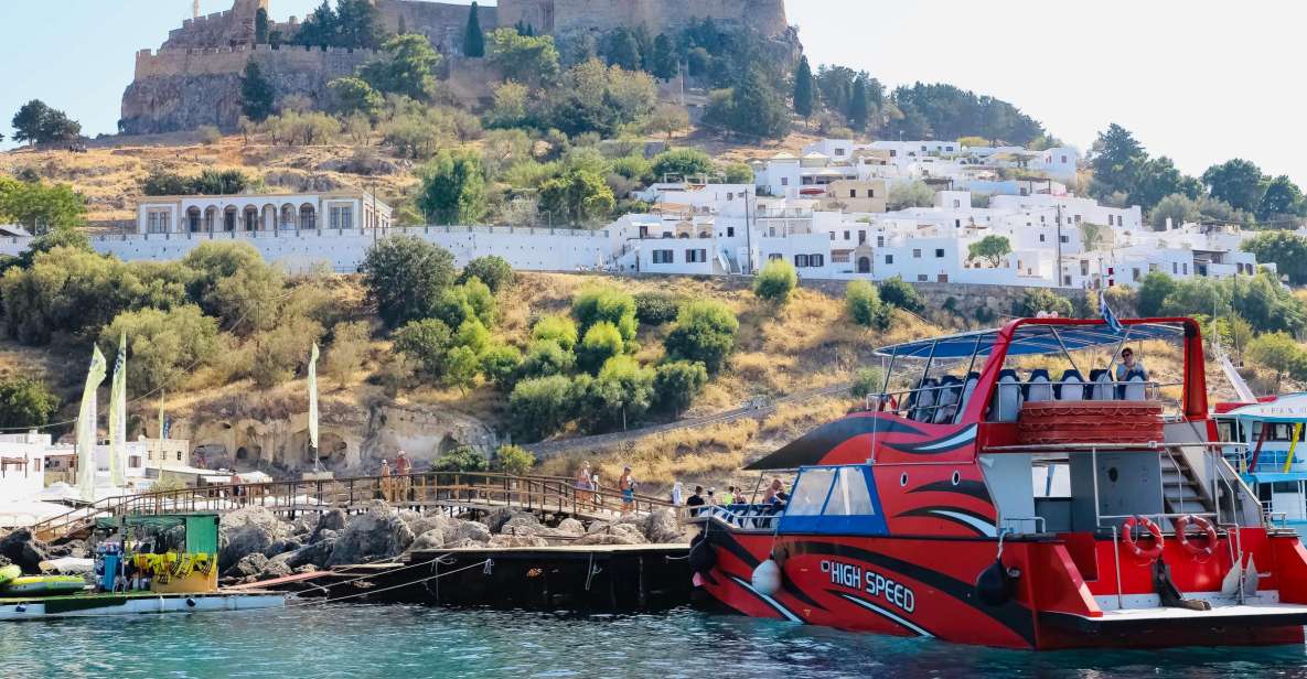 Rhodes Town: High-Speed Boat Trip to Lindos - Itinerary Overview