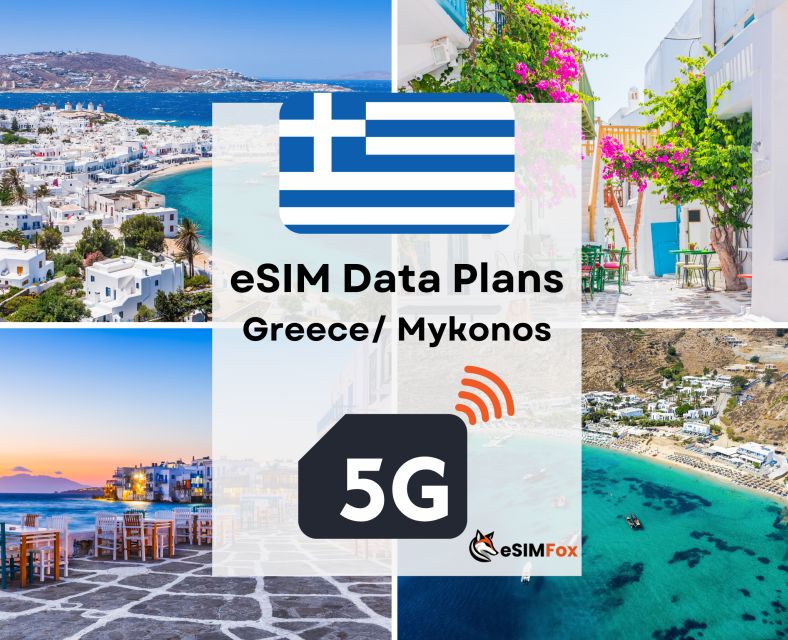 Mykonos: Greece/ Europe Esim Internet Data Plan High-Speed - Duration Options