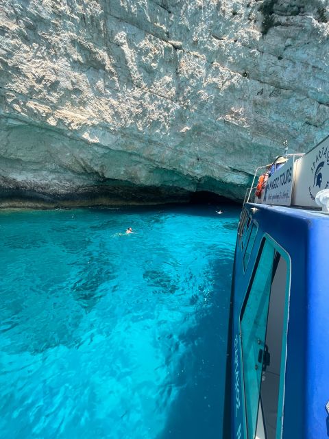 Zakynthos: Boat Tour to Shipwreck, Blue Caves, & White Beach - Maravelias Cave Exploration