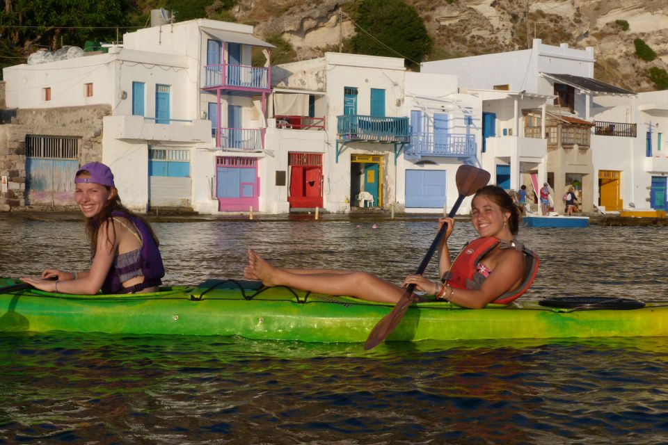 Milos: Sea Kayaking Trip at Sunset With Snack - Itinerary Details