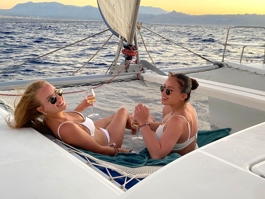 From Rethymno: Sunset Catamaran Cruise With Wine and Cheese - Itinerary and Highlights