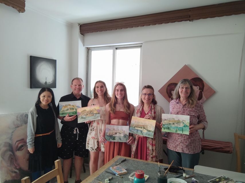Athens: Watercolor Painting Workshop With Acropolis - Workshop Description