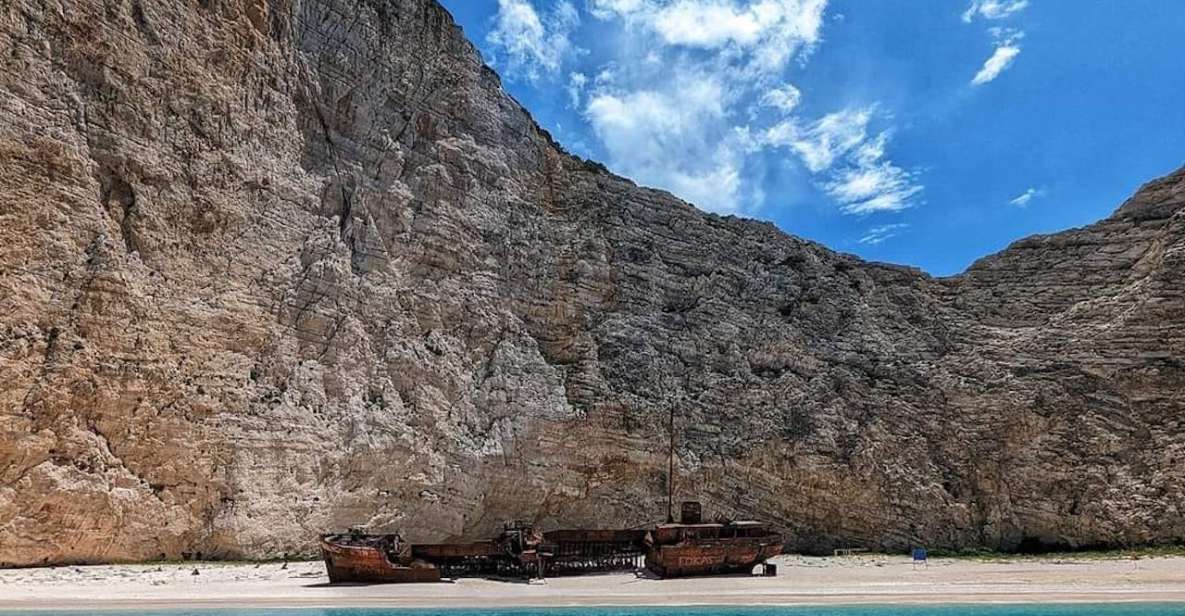 Agios Nikolaos: Blue Caves and Navagio Bay Swim Cruise - Key Points