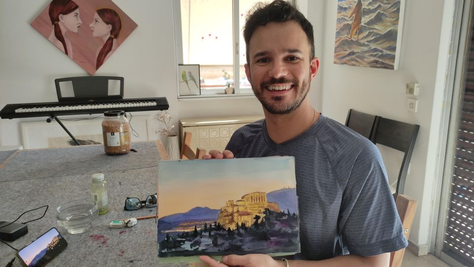 Athens: Watercolor Painting Workshop With Acropolis - Workshop Location