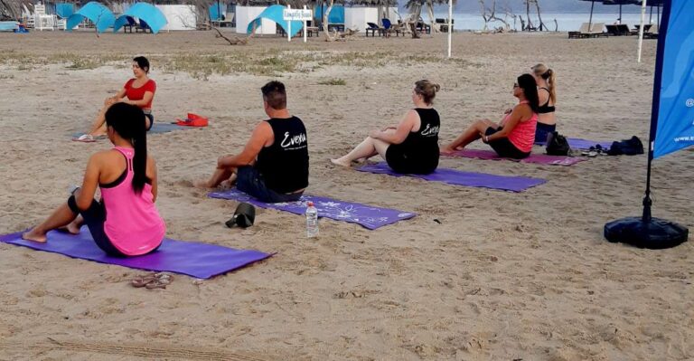 Beach Pilates on Tigaki Beach