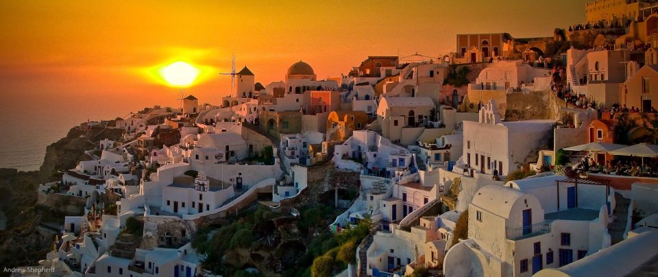 Blue Dome And Oia Sunset Small Group Transfer - Key Points