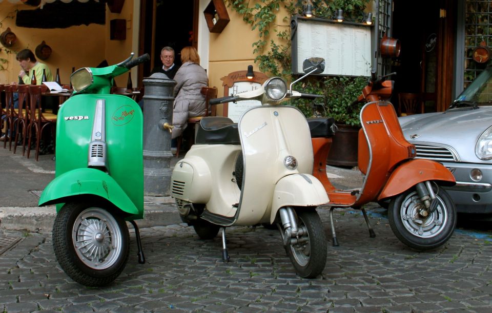 Fantastic Vespa Tour With Driver in Rome - Key Points