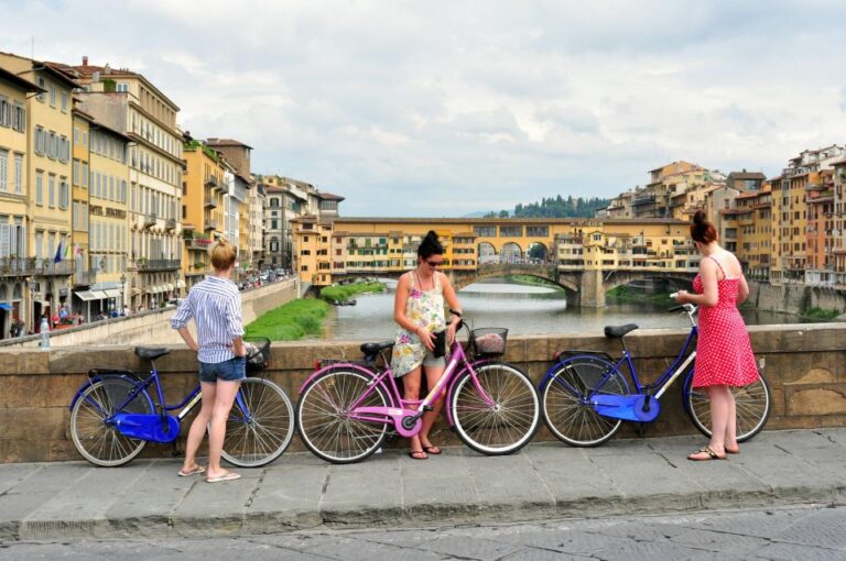 Florence: Private Tour by Bike With Gelato Tasting